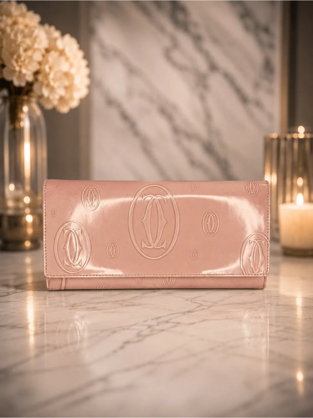 Cartier Heritage Collection Light Pink Commemorative Long Wallet | Full Set